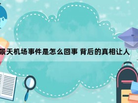 余景天机场事件是怎么回事 背后的真相让人始料未及【365娱乐资讯网】