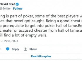【EV扑克】高额桌常客David Peat：作弊是扑克游戏的一部分【365娱乐资讯网】