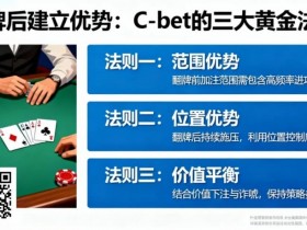【EV扑克】如何在翻牌后建立优势?C-bet的三大黄金法则【365娱乐资讯网】