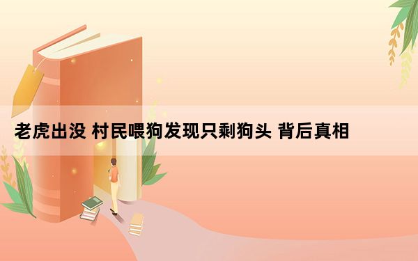 老虎出没 村民喂狗发现只剩狗头 背后真相令人震惊