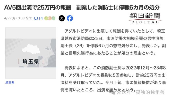 5片25万円！偷偷拍片的消防员被抓到的下场是？