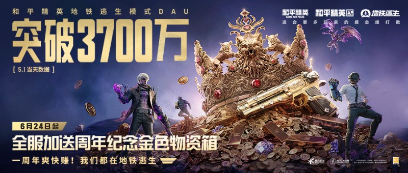 战术竞技的头牌大哥，一年就带出日活 3700 万的“摸金”排头兵