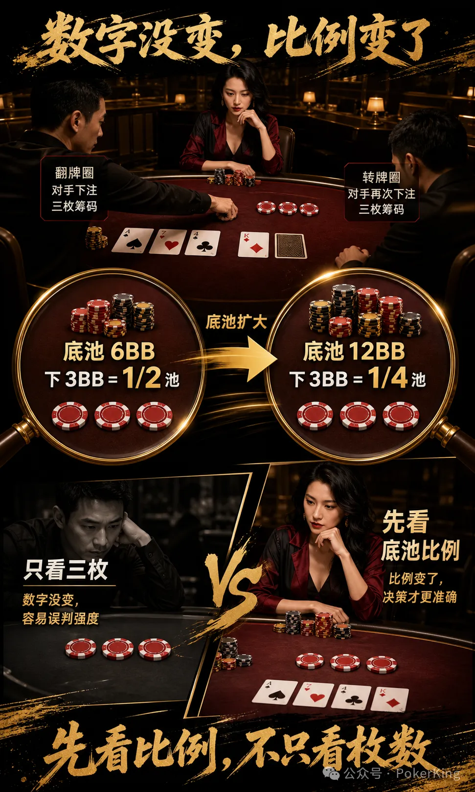 【EV扑克】翻牌转牌同一个数，是“稳”还是“弱”？先查局面变没变